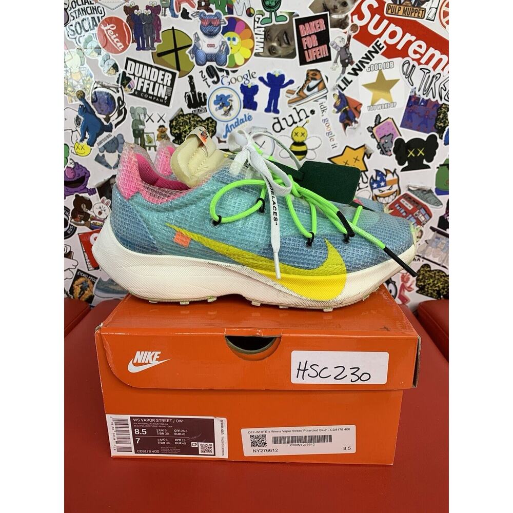 Size 8.5 - Nike Off-White x Vapor Street Polarized Blue W 100% Authentic